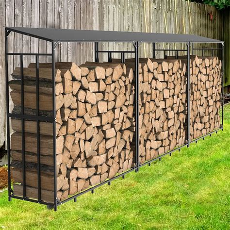 metal box for firewood storage|outdoor metal firewood rack.